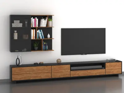 TV WALL 8 3D model