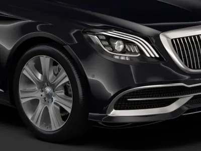 Mercedes Maybach S 650 Guard X222 2019 3D model