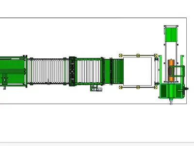 Metal cut to length line 3D print model