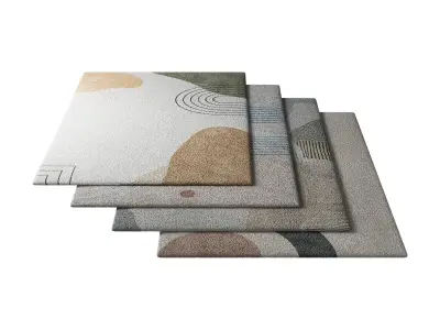 Rug Set 02 3D model