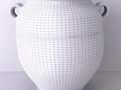 Terracotta Vase or Pot 5 3D model