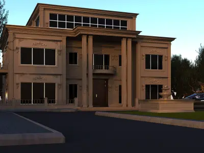 classic villa 2 3D model