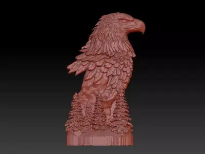 Eagle  for cnc 3D print 3D print model