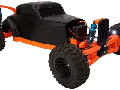 Hot Rod - RC car 3D print model