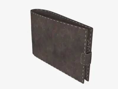 Leather wallet 3D model
