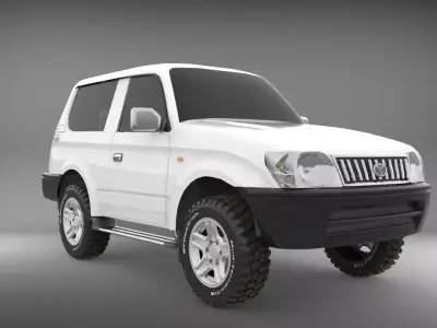 Toyota meru Prado  Low-poly 3D model