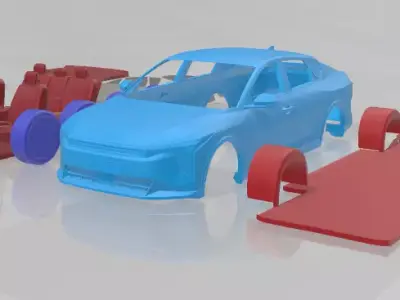 Kia K4 - Separate Parts STL Model 3D print model