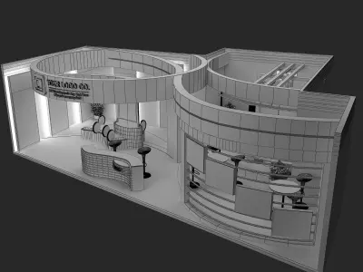  Booth Exhibition Stand a479a 3D model