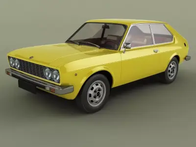 Fiat 128 3p Berlinetta 3D model