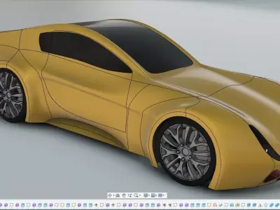 car design 3D model by urii