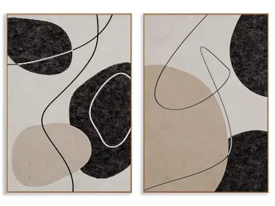 Abstract Painting Frame set 3D model 179