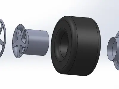 Model car rim 3D print model