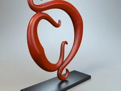 Abstract Figure 3D model 30