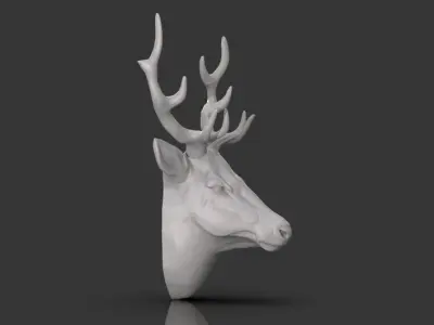 Deer Head 3D print model