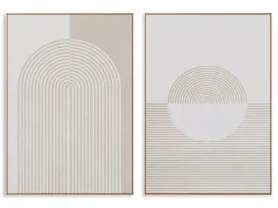 Abstract Painting Frame set 3D model 87
