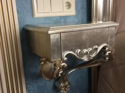 Carved hanging shelf 3D model