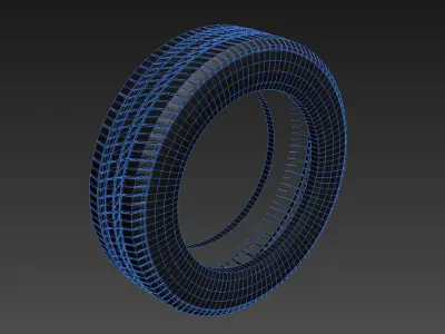 Car tire 3D model