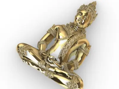 buddha models statue god jewelry 3D print model thai 3D print model