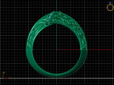 Two Head Women Ring 3DM Womens Ring 3d models 3D print model 3D print model 25