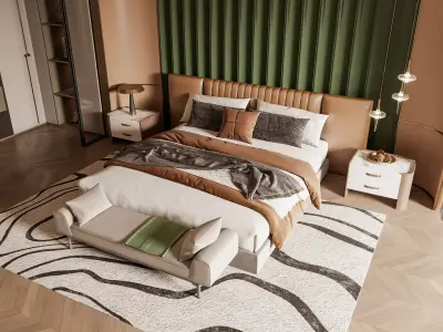 Master bedroom 3D model 3D model