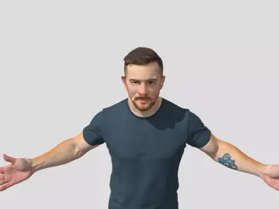 Realistic Male Character 3D model