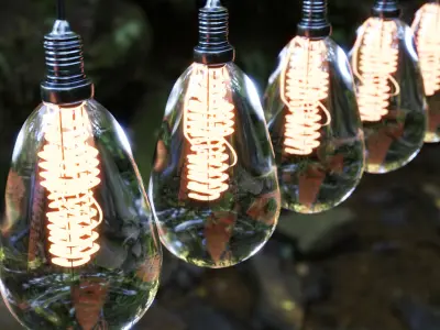 Realistic Light Bulb Free low-poly 3D model