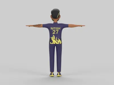 Nitish Rana  3D model