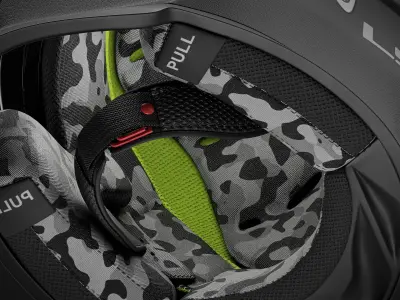 Motocross Helmet LS2 - Matte Version 3D model