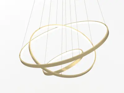 Modern Circular LED Chandelier 3D model