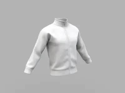 Men sport jacket sweatshirt Marvelous Designer 3D model