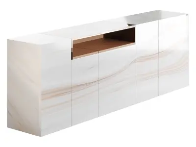 glass sideboard 3D model