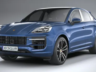 Porsche Cayenne S Coupe 2024 3D model
