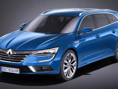 Renault Talisman Estate 2018 VRAY 3D model