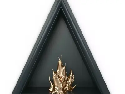 MATHIEU LEHANNEUR fireplace and power of love  3D model