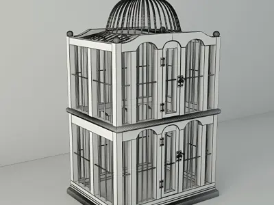Dallon Decorative Cage by ZARA HOME 3D model