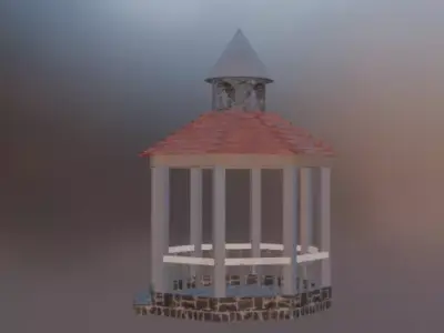 Camellia Low-poly 3D model