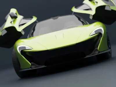 McLaren P1 Low-poly 3D model