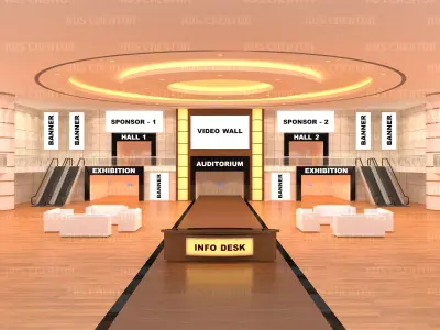 Virtual Lobby 3D model