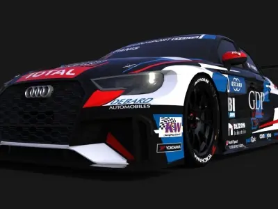 Audi RS3 LMS WTCR Low-poly 3D model