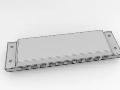 Harmonica 3D model