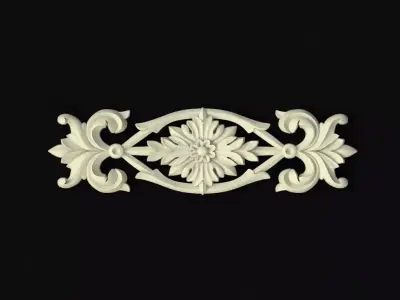 Central decor ornament for furniture 3D model 466