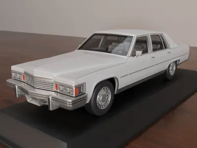 Cadillac FLeetwood Brougham 1979 3D print model