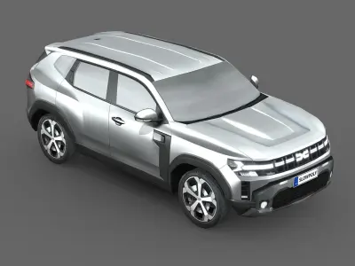 Dacia Duster 2024 Low-poly 3D model