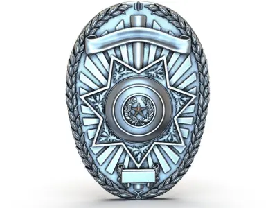 POLICE Badge  3D print model purchase