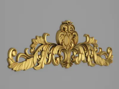 Classic Carved 014 3D model
