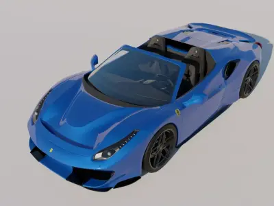 Ferrari 488 Pista Spider 3D model