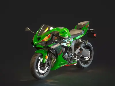 Base model Kawasaki ZX 6R 2024 3D model