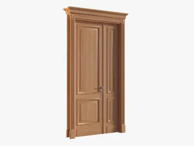Door classic double 03 3D model