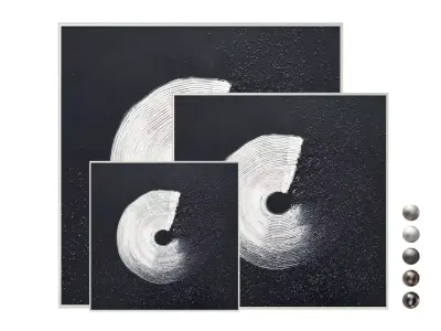 Modern Abstract Painting abas208 3D model