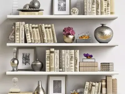 Decor Set Low-poly 3D model